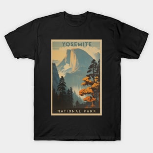 Yosemite National Park Vintage Travel Poster T-Shirt